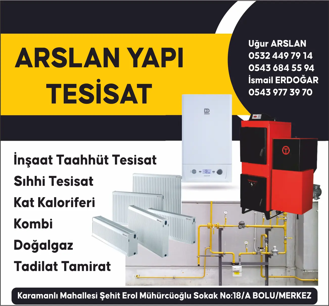 arslan yapi tesisat bolu